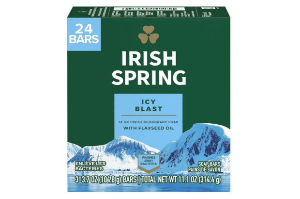 Irish Spring Icy Blast Bar Soap for Men