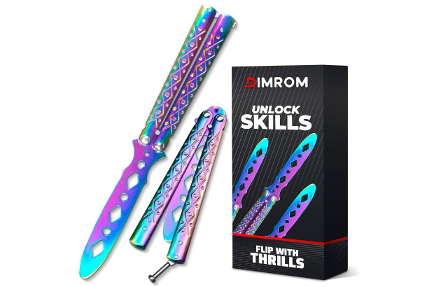 DIMROM Balisong Practice Butterfly Knife