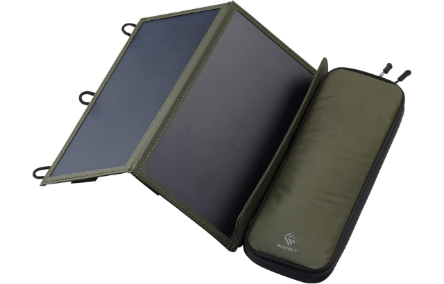 ELECOM NESTOUT Portable Solar Panel With Dual USB-A Ports