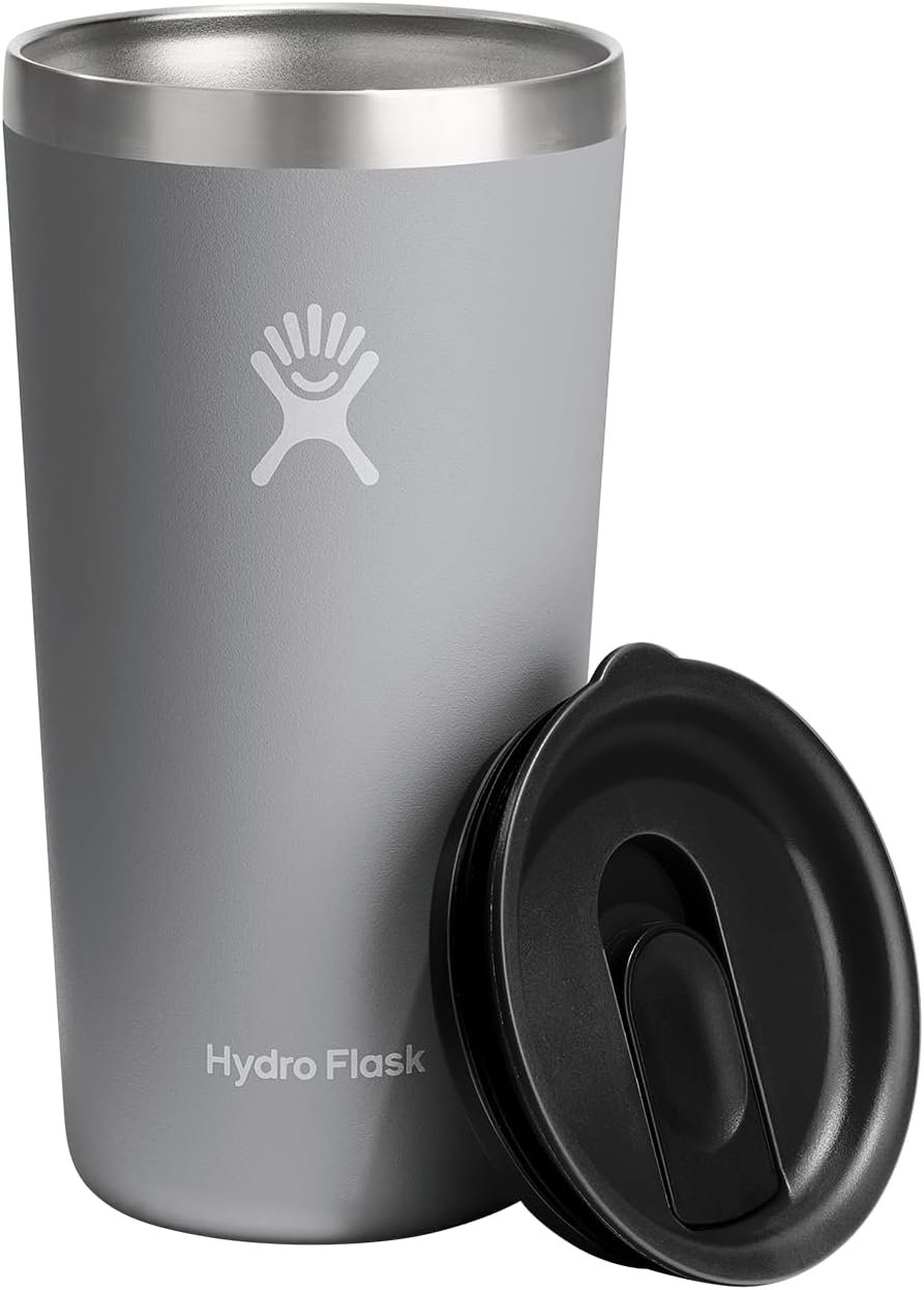 A gray Hydro Flask sits against a white background because it's one of the best gifts for gamers.