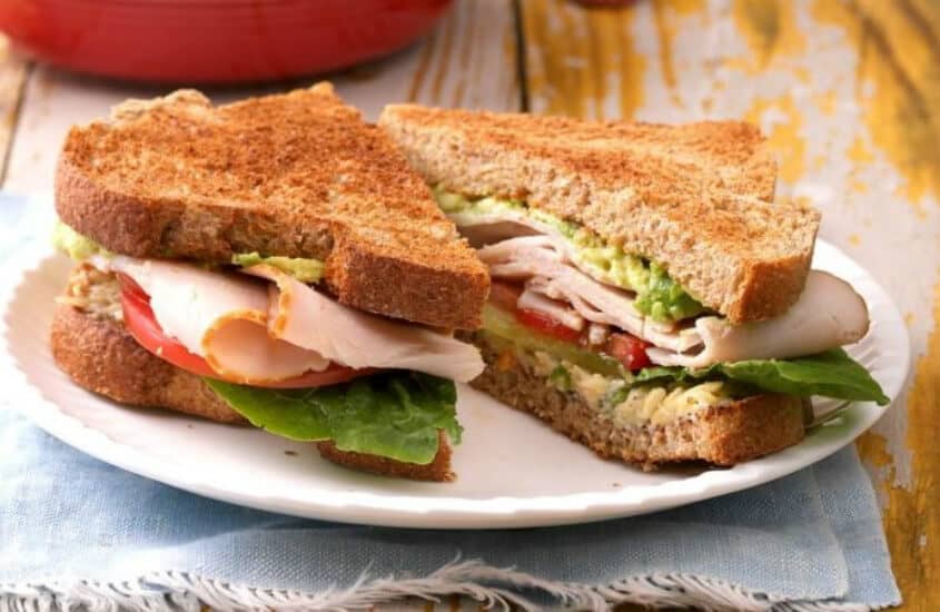 Butternut squash and turkey club.