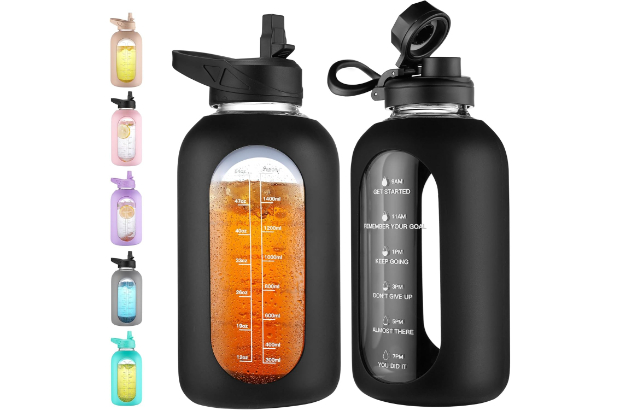CIVAGO 64 oz Glass Water Bottle Jug