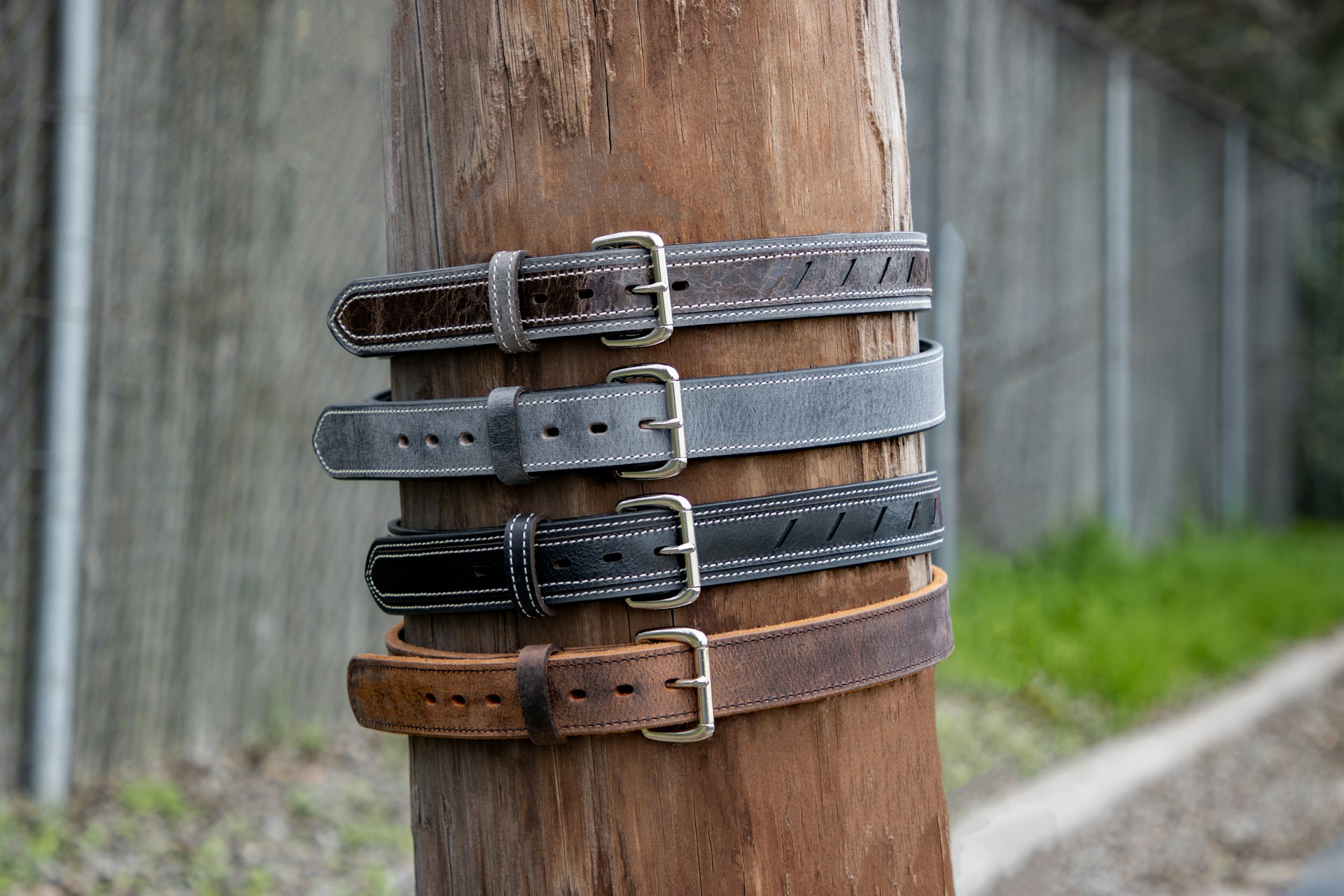 various colors of belts compared