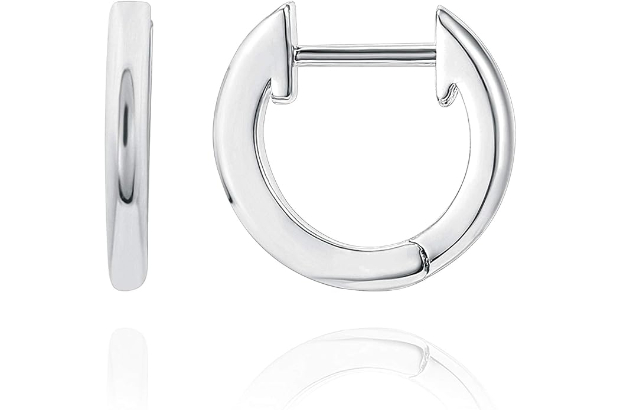 small silver hoop earrings