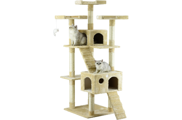 Go Pet Club 72-Inch Faux Fur Cat Tree and Condo