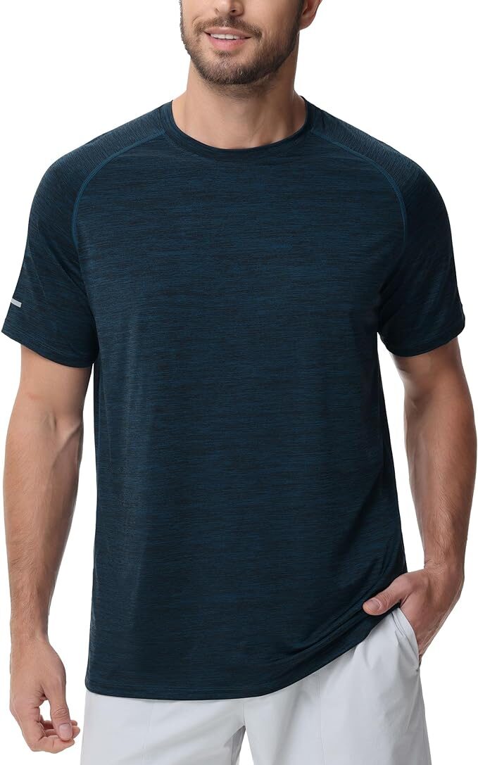 The Gym People Men’s Cooling Ice-Silk Running Shirt