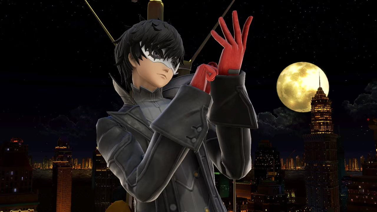 Joker from Persona 5 as he appears in Smash Bros.