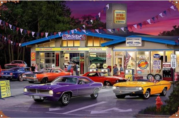GTZAOB RT 66 Muscle Car Service Poster