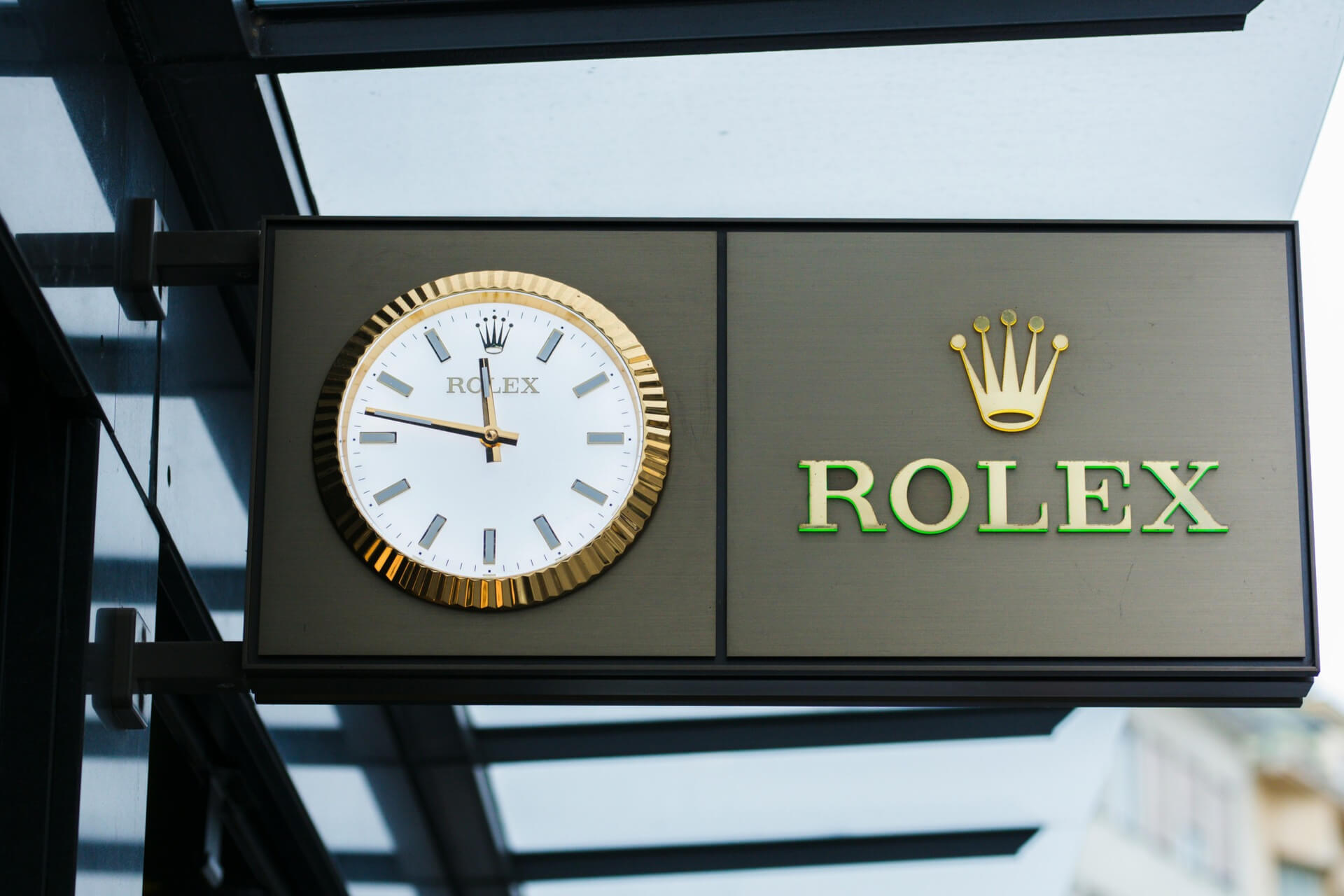 A Rolex sign