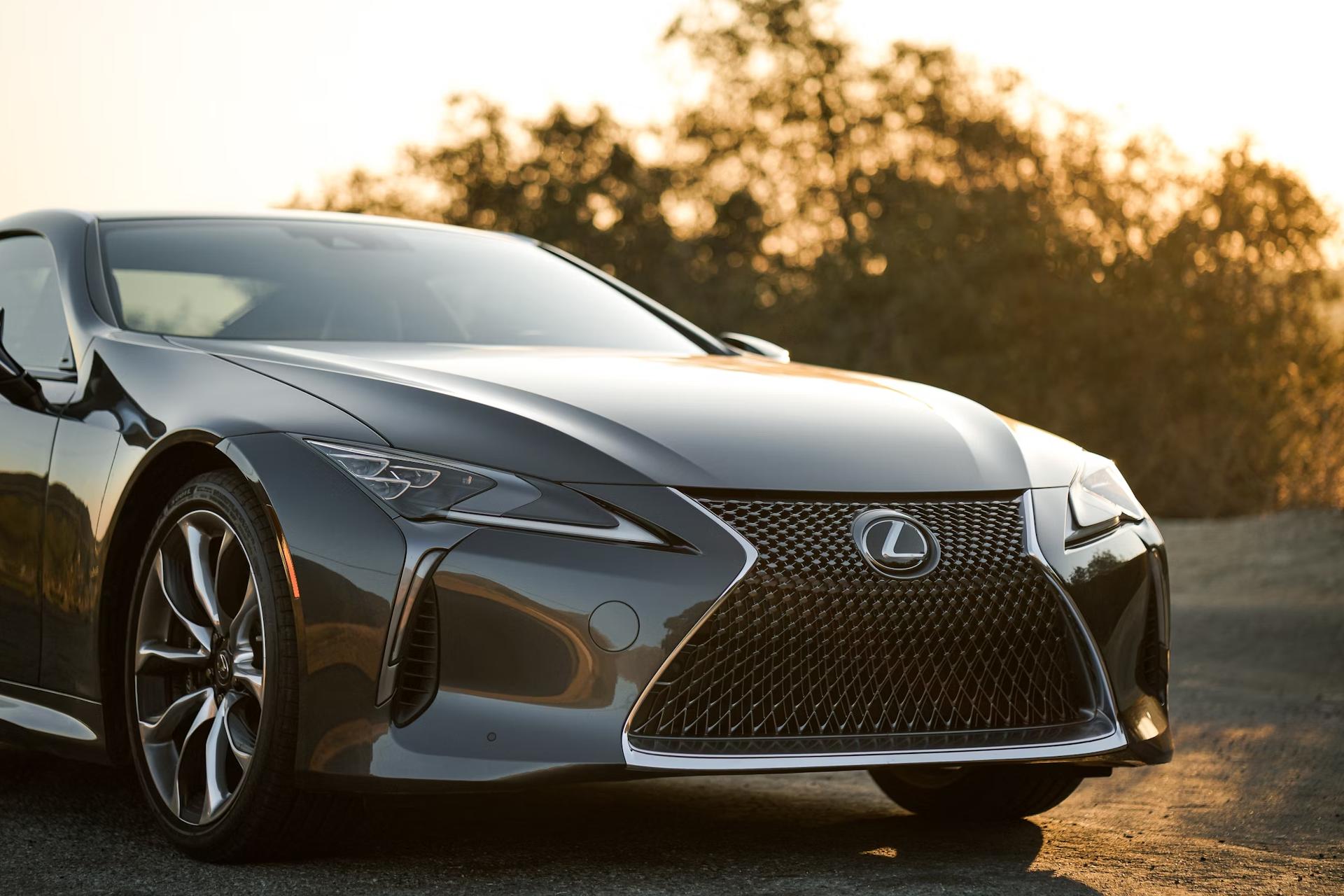 new car parked at angle