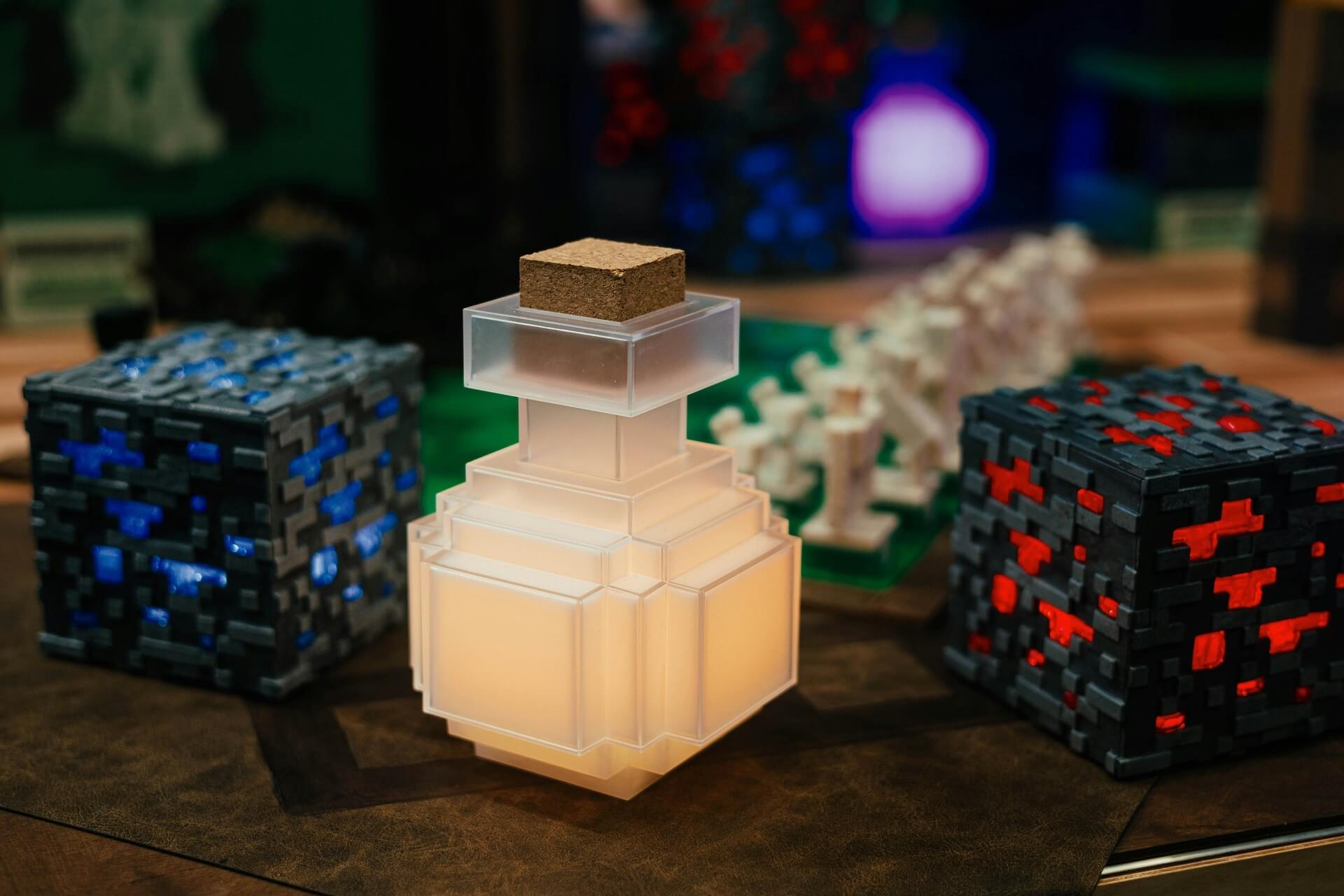 Replicas of Minecraft blocks