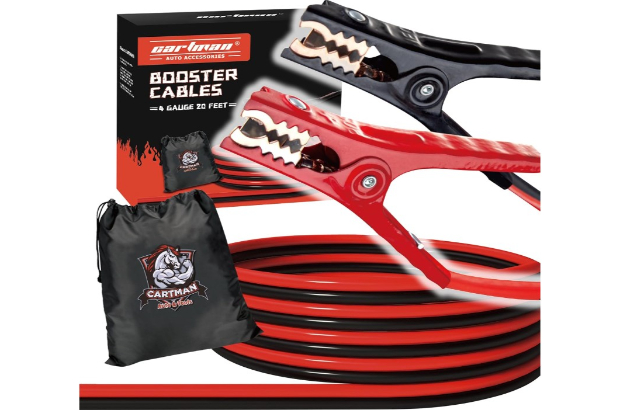 CARTMAN 4-Gauge 20-Feet Jumper Cables