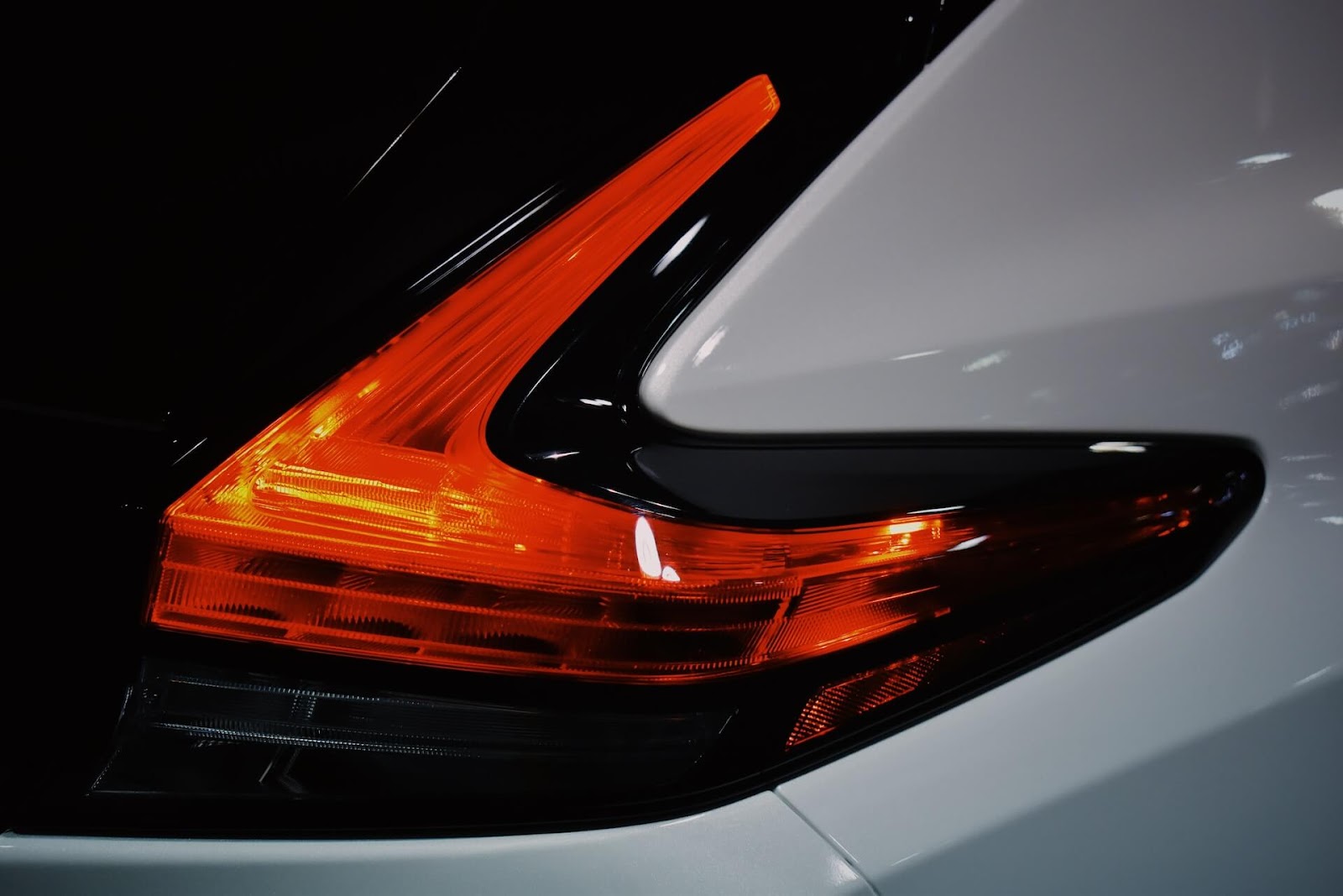 Tail light for a Nissan Leaf EV.