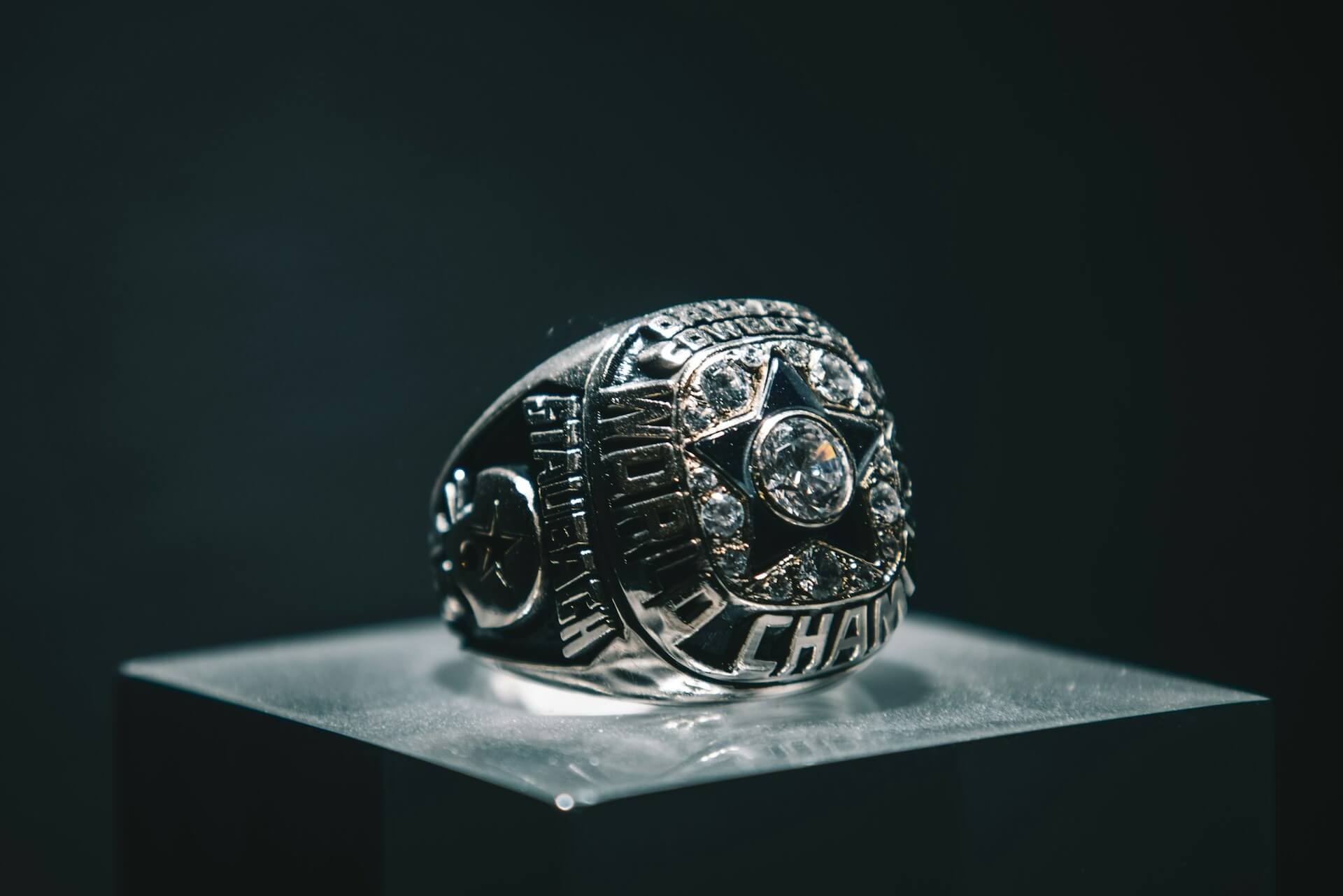 Roger Staubach's Super Bowl ring with the Dallas Cowboys.