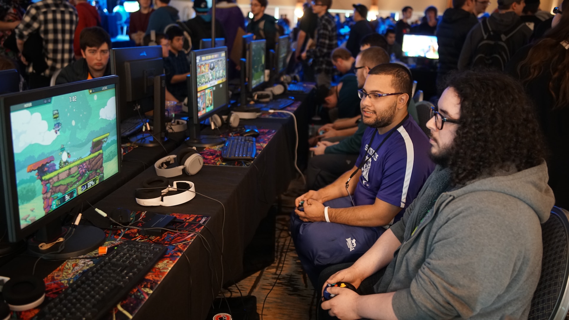 Teams playing Rivals of Aether.