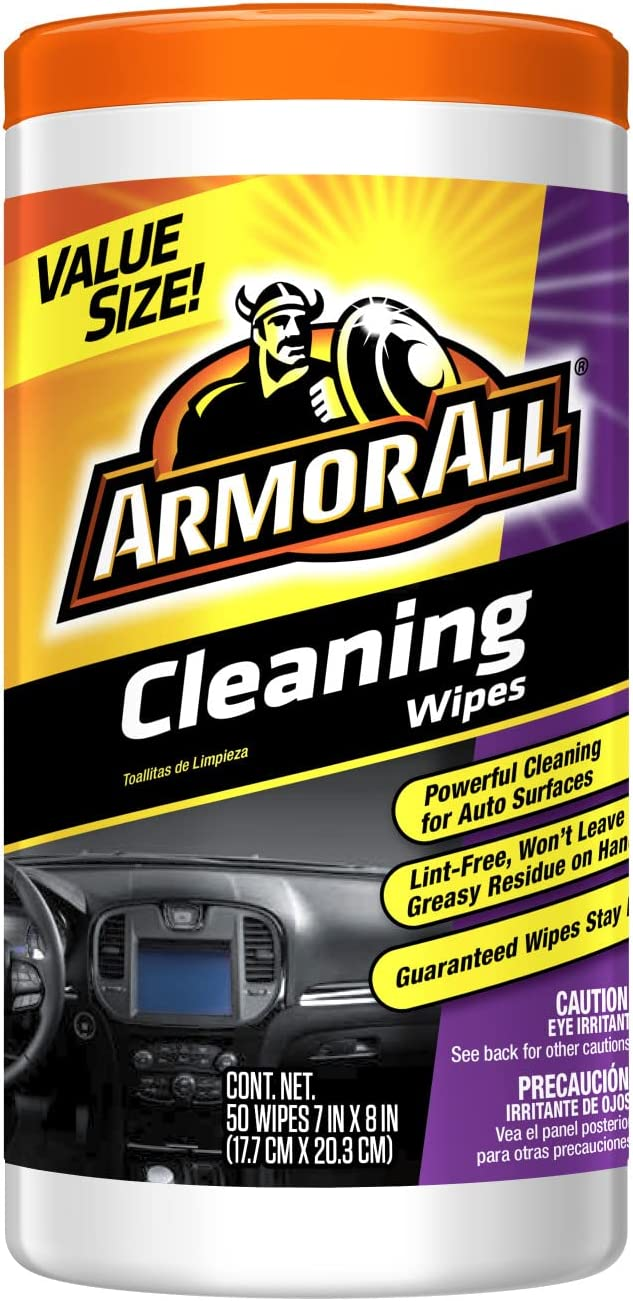 Can of cleaning wipes.