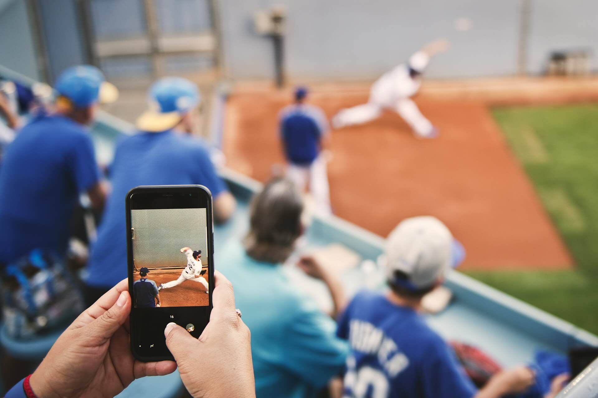 Cell phone recording Clayton Kershaw warming up in the bullpen
