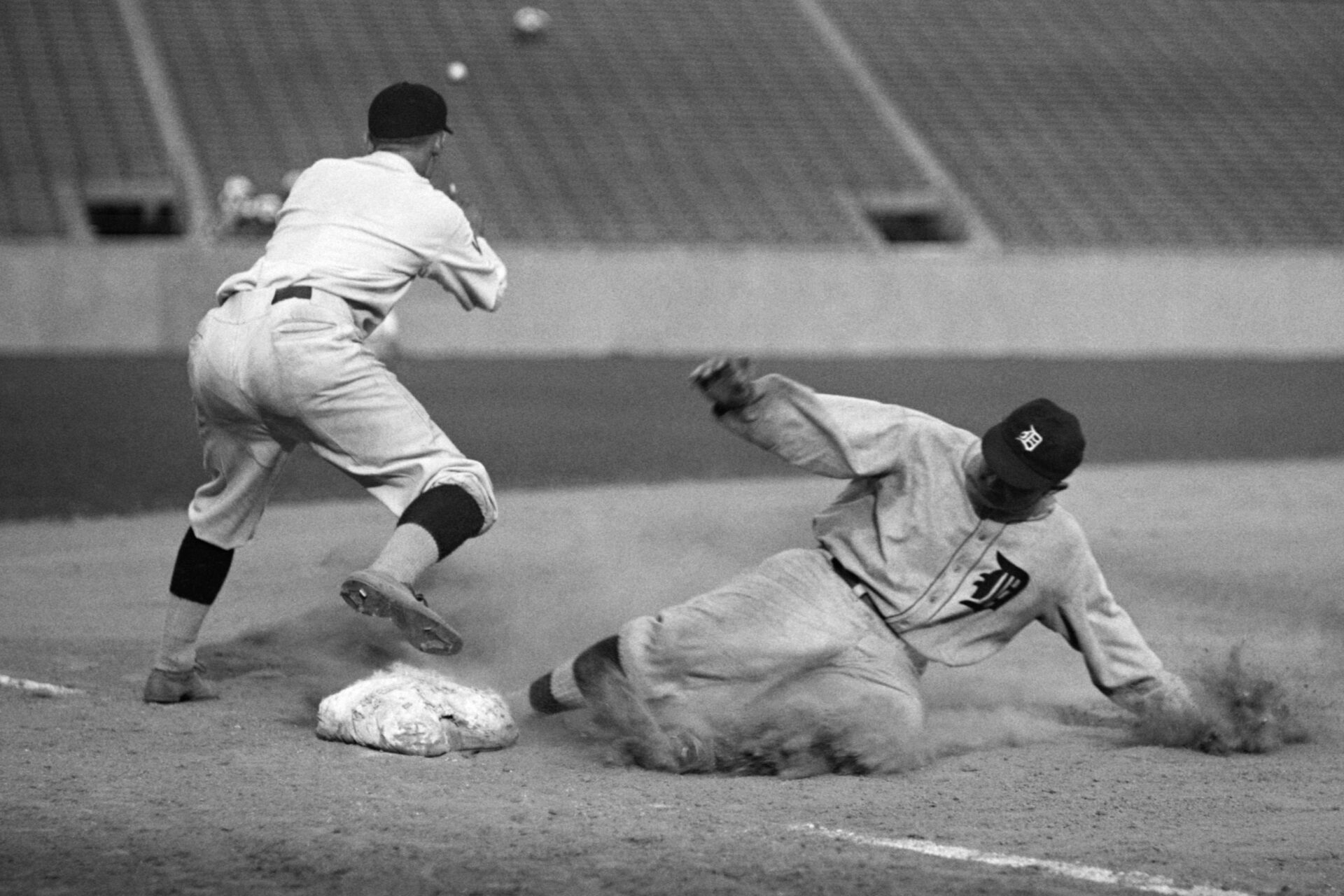 Ty Cobb sliding into base