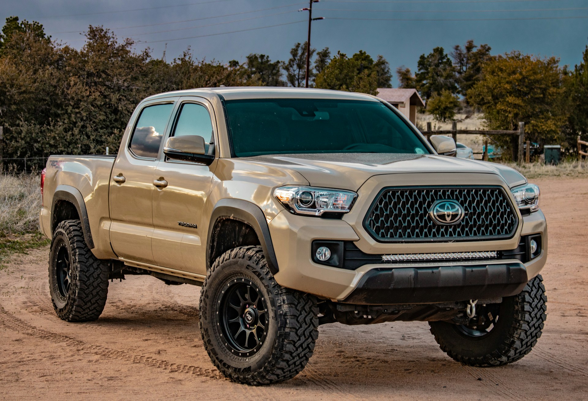 an off-road Toyota Tacoma