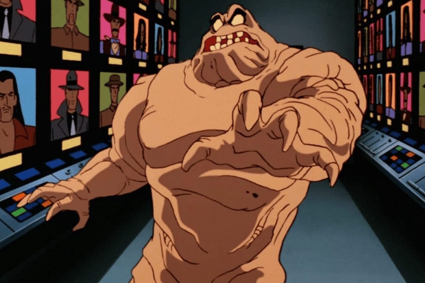 An animated image of Clayface