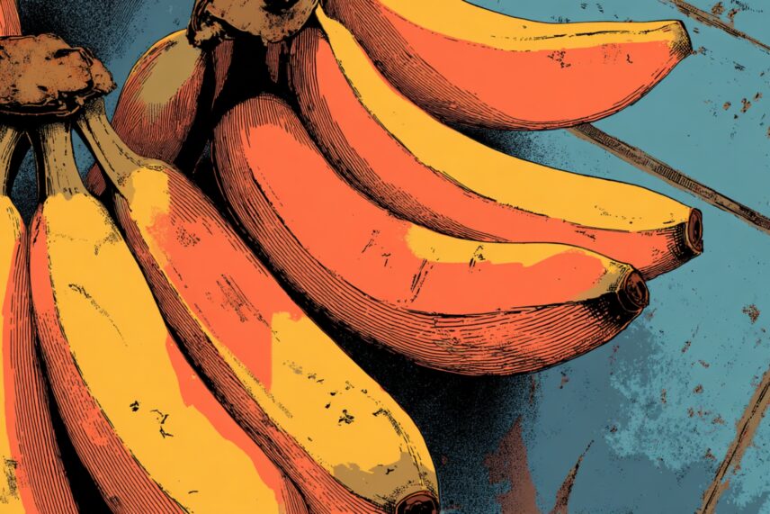 Illustration of bananas