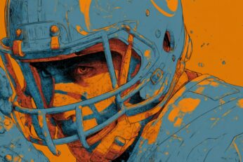 Illustration of football player