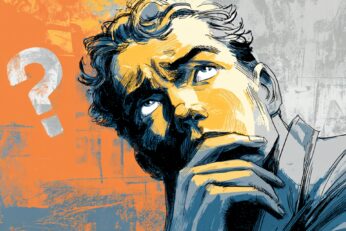 Illustration of man with a question mark above his head