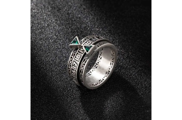 D20 Number Spinner Ring