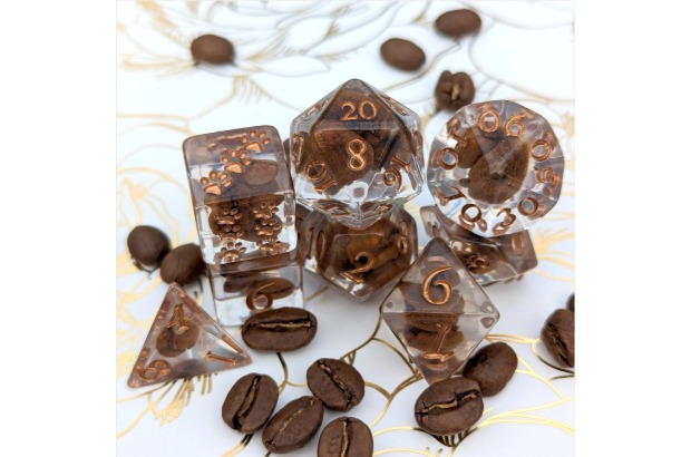 Coffee Bean Dice Set