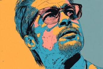 illustration of Brad Pitt