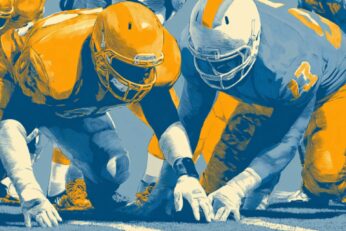 Illustration of football players