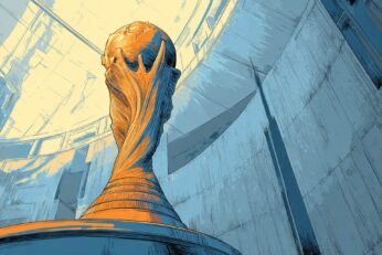 illustration of FIFA world cup trophy