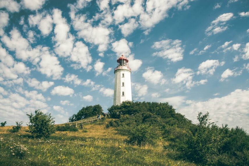 White lighthouse in Germany