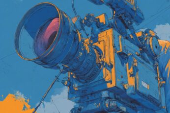Illustration of a movie camera