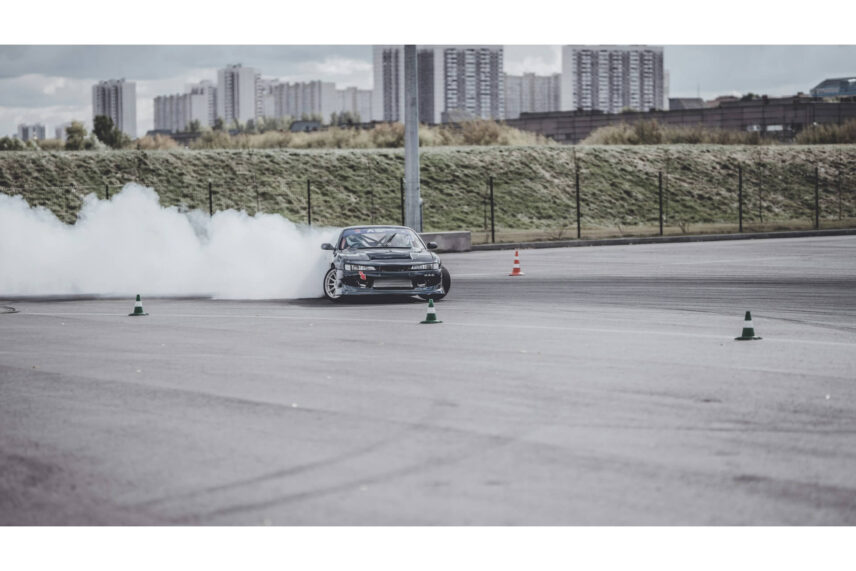 While vehicles may smoke on the performance track, they can't while driving on the road.