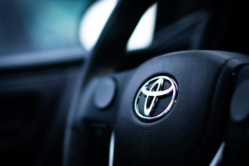 Toyota logo steering wheel