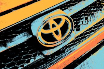 illustration of Toyota logo