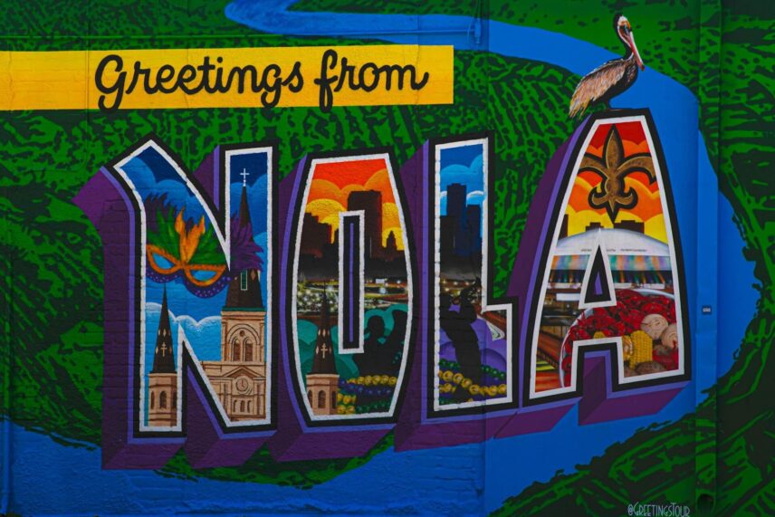 wall graffiti in New Orleans