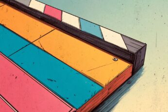 Illustration of a movie clapboard
