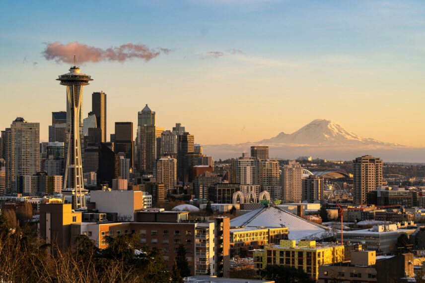 Famous urban parks like Kerry Park offer stunning cityscape views.