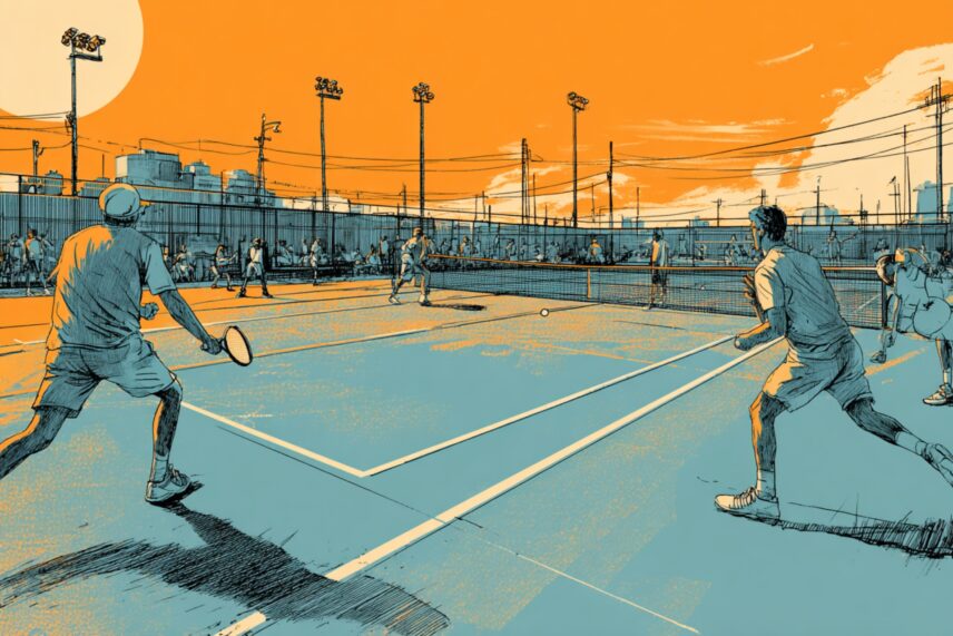 illustration of people playing tennis