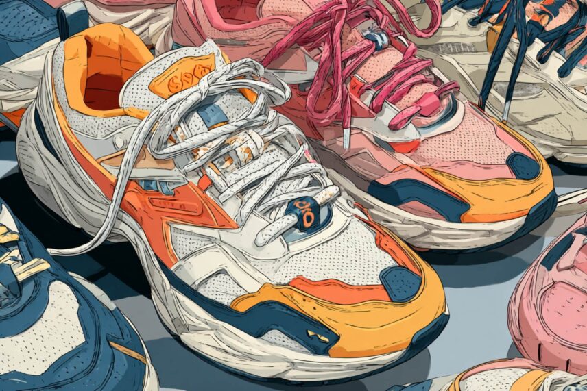 illustration of sneakers