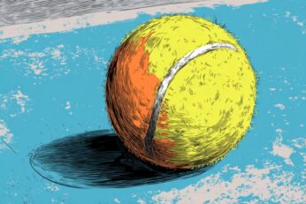 illustration of tennis ball