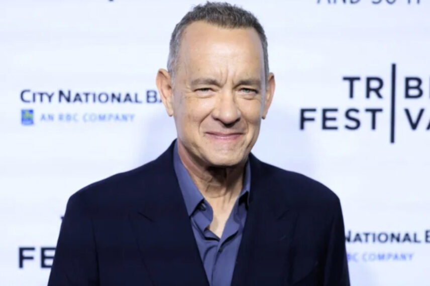 Tom Hanks smiling at camera