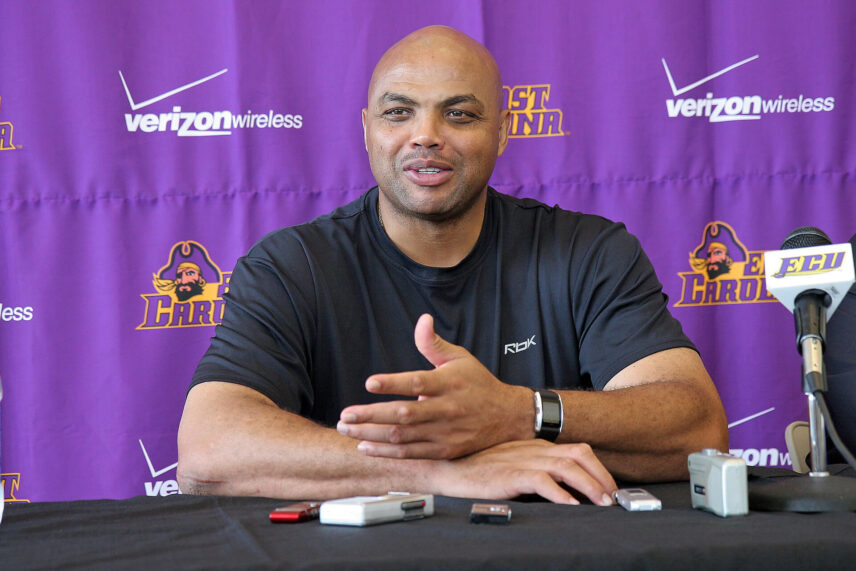 Charles Barkley at a press conference