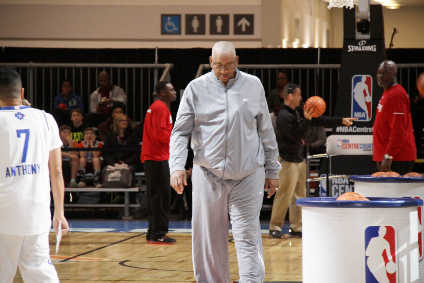George Gervin at an NBA All-Star event