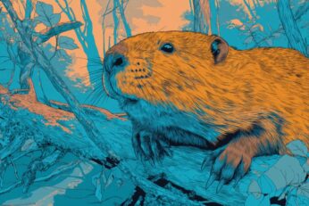 Illustration of a beaver