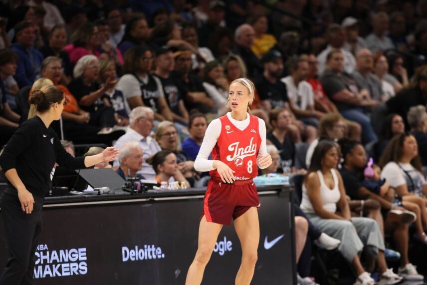 Sophie Cunningham in Indiana Fever uniform