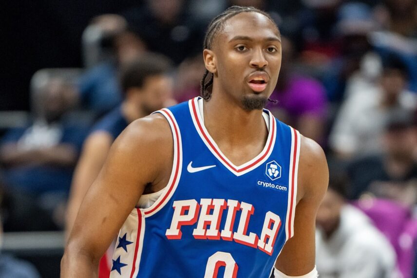 Tyrese Maxey in a game
