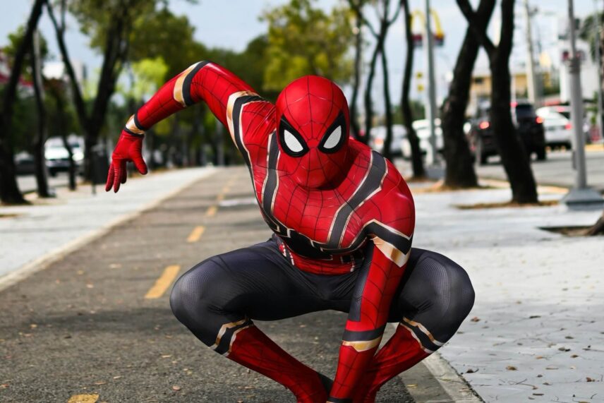 Spider-Man posing